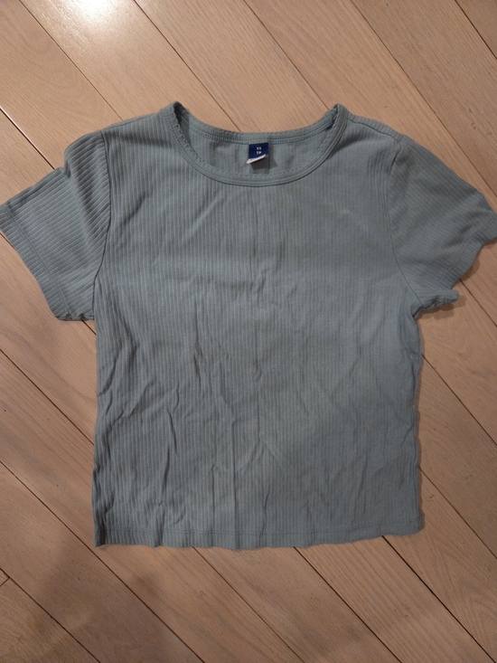Old Navy Tops - Old Navy Ribbed Short Sleeve Tee - Light Blue, White *PLS BUY WITH ANOTHER ITEM*